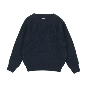 Analogie Chunky Knit Sweater - Navy