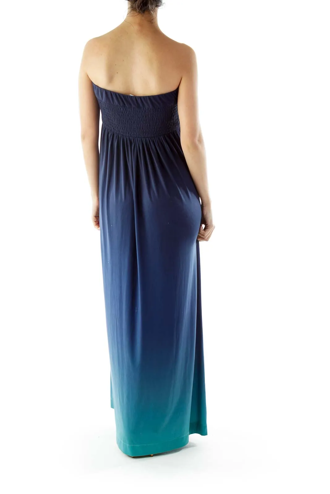 Blue Tie Dye Maxi Dress