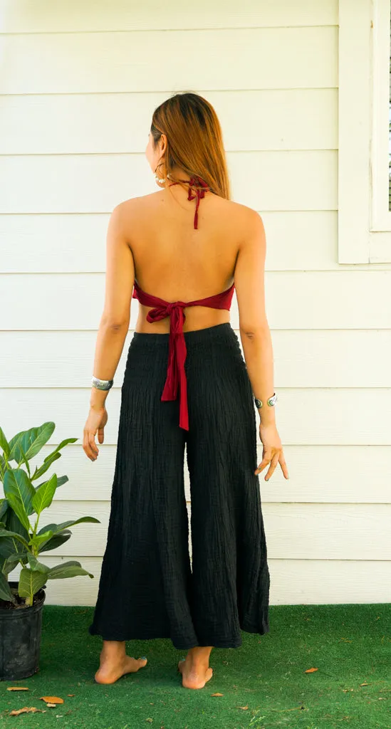 Burgundy Wrap Top