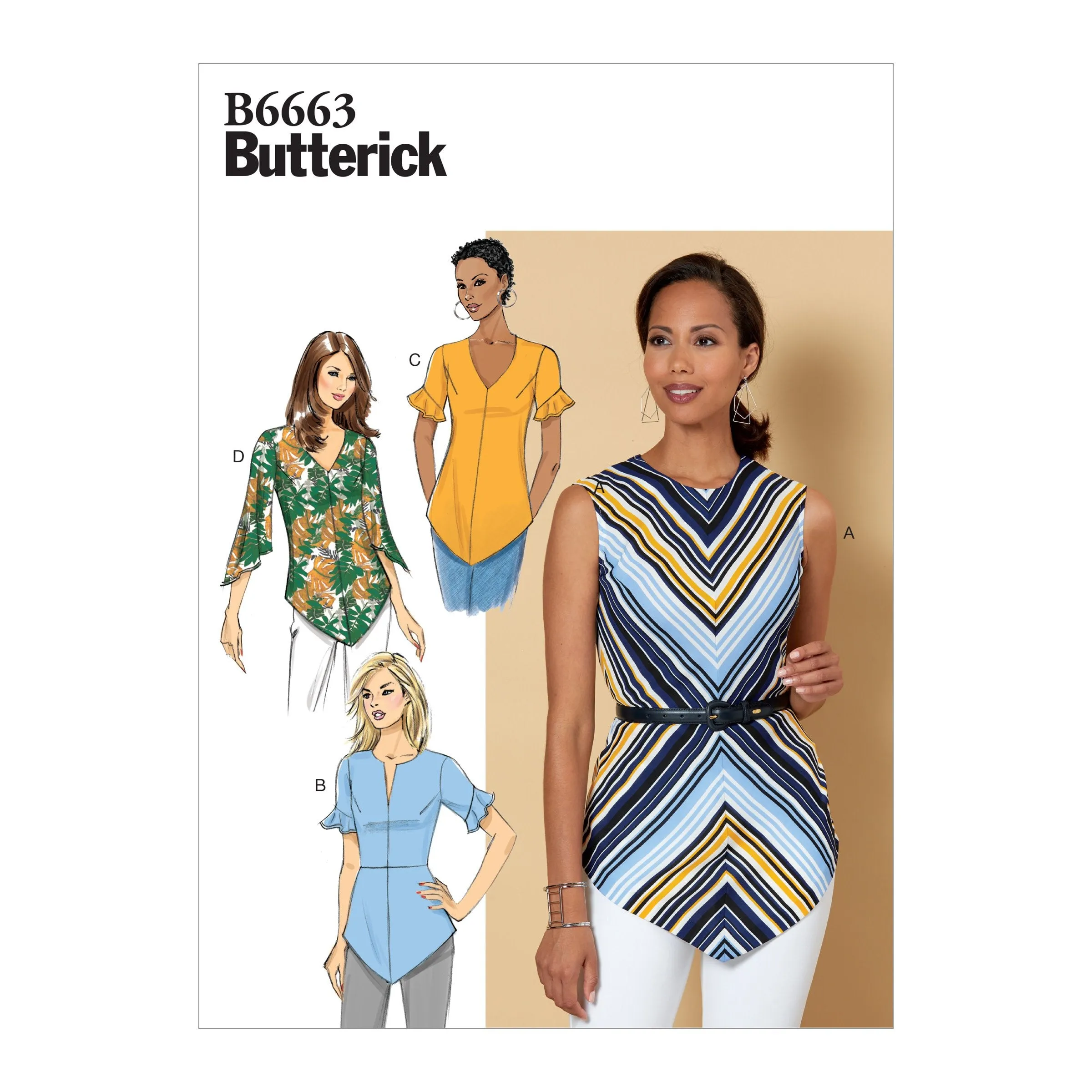 Butterick Pattern B6663 Misses Top/Vest