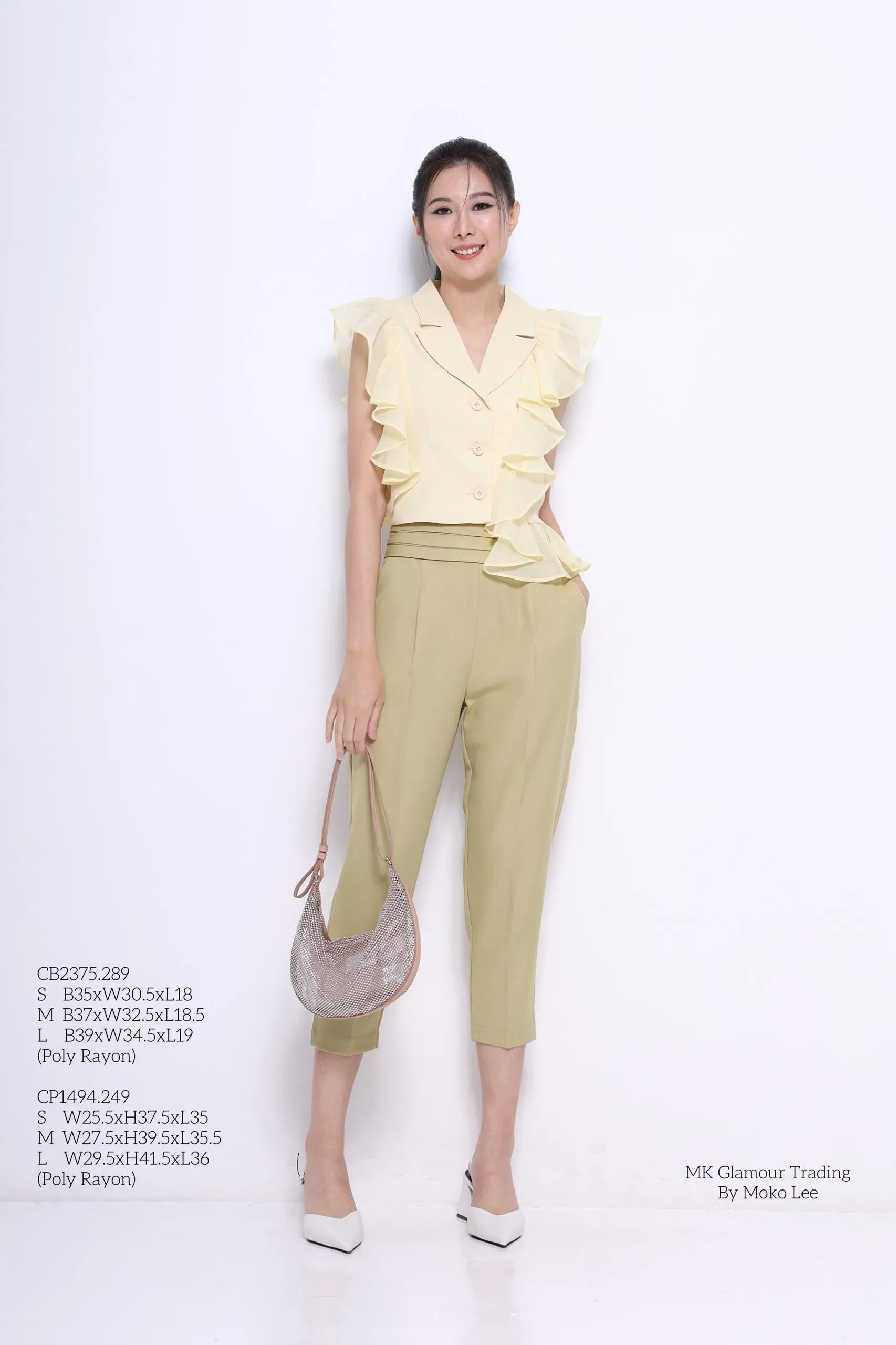 Camelia Tailored Pleated Pants