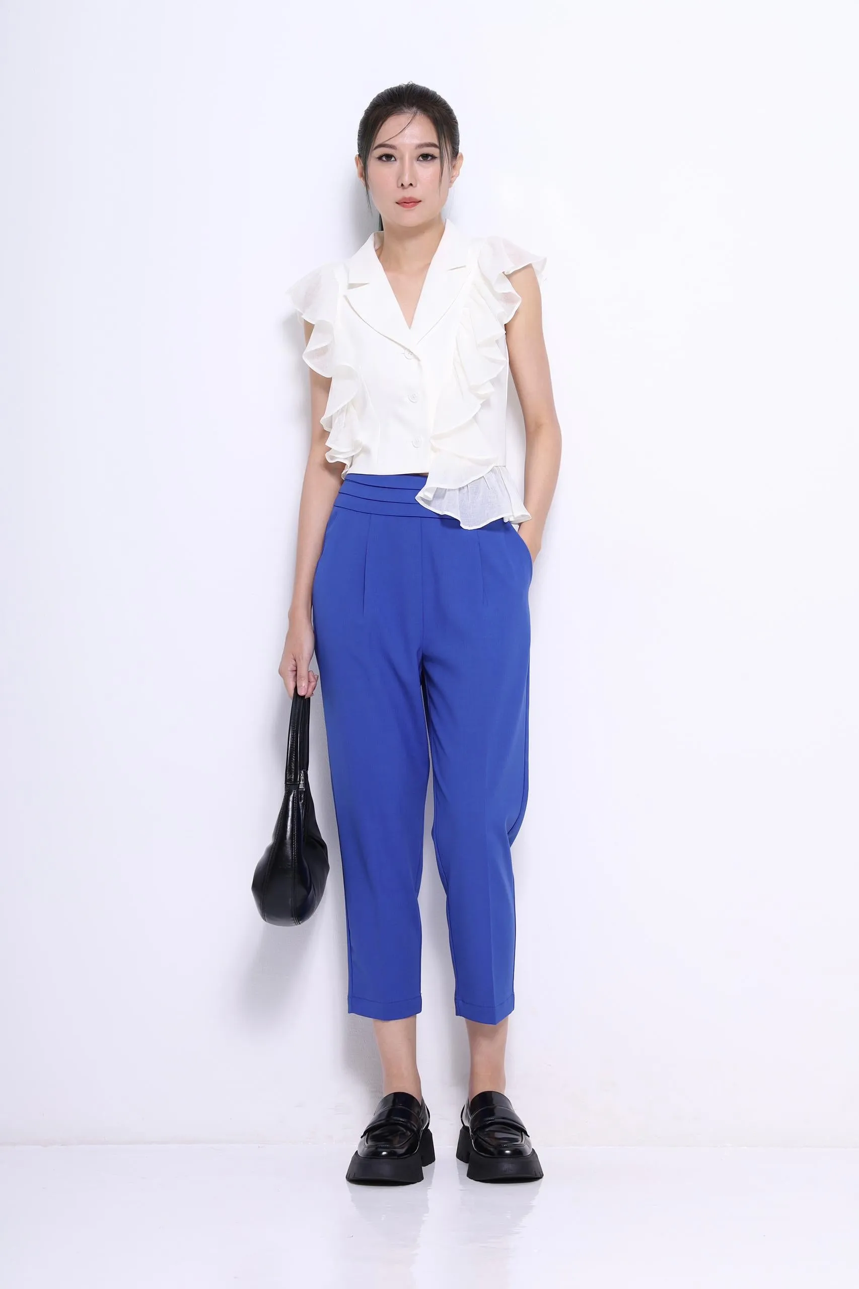 Camelia Tailored Pleated Pants