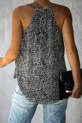 Cheetah Print Wrap Tank