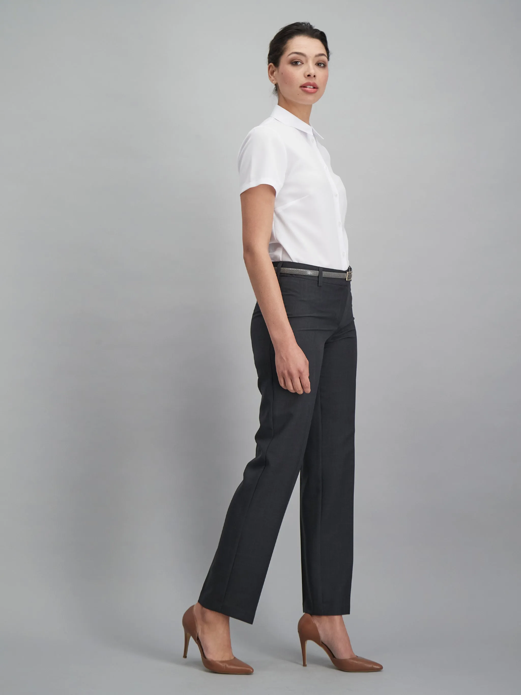 Christine tailored pants - dark charcoal