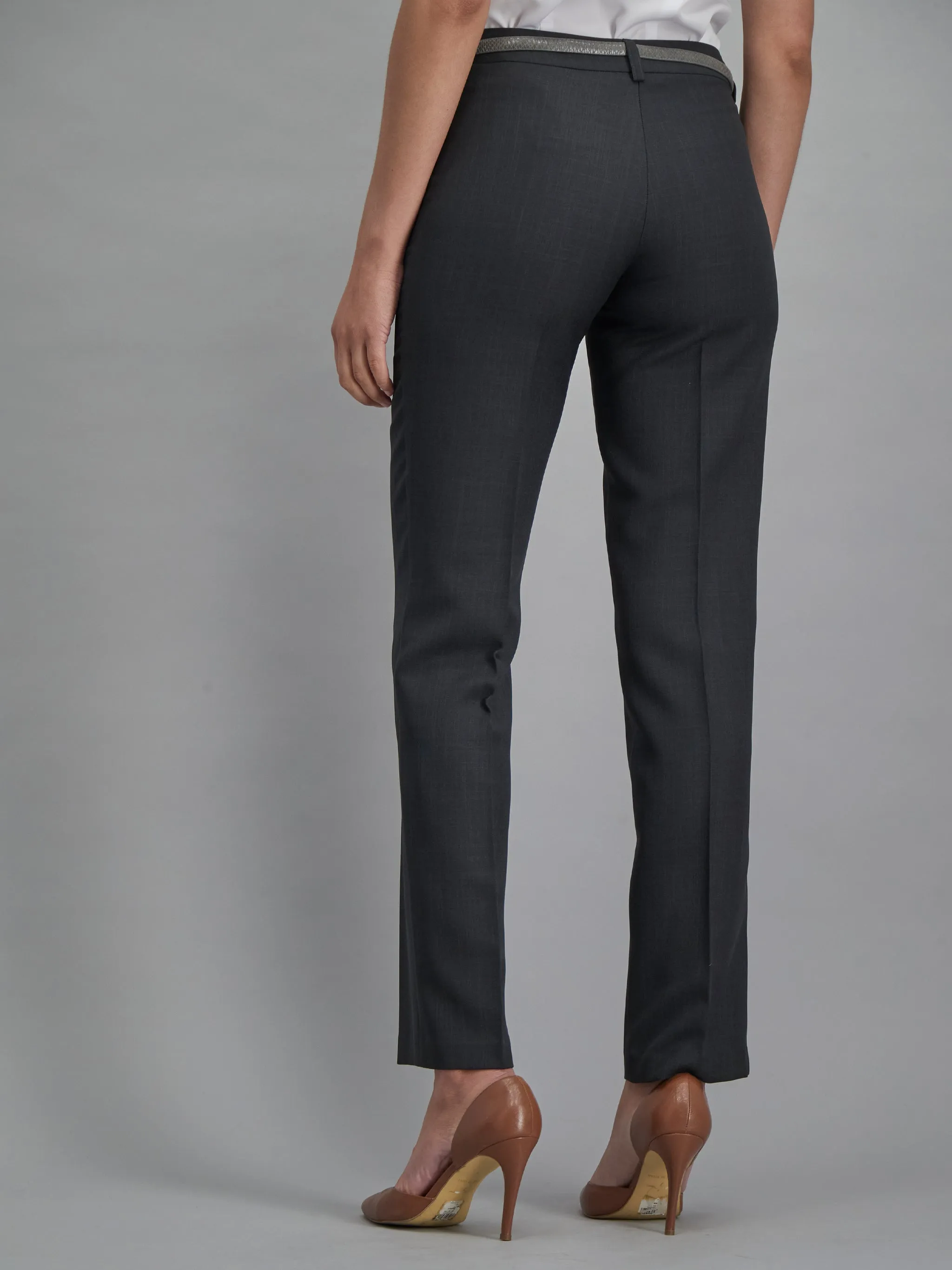 Christine tailored pants - dark charcoal