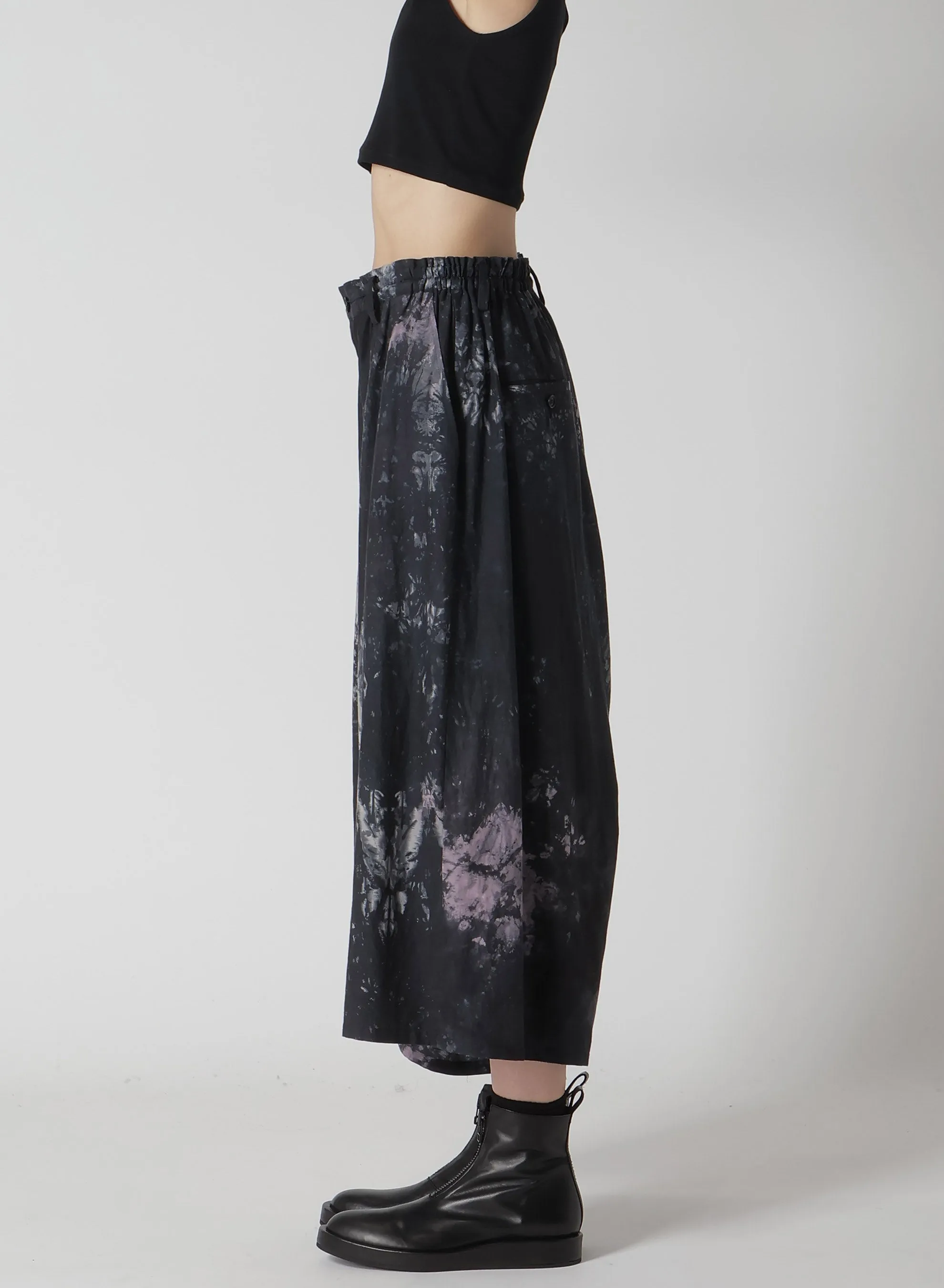 CU/C TWILL THRENE DYE RIGHT DRAPE PANTS