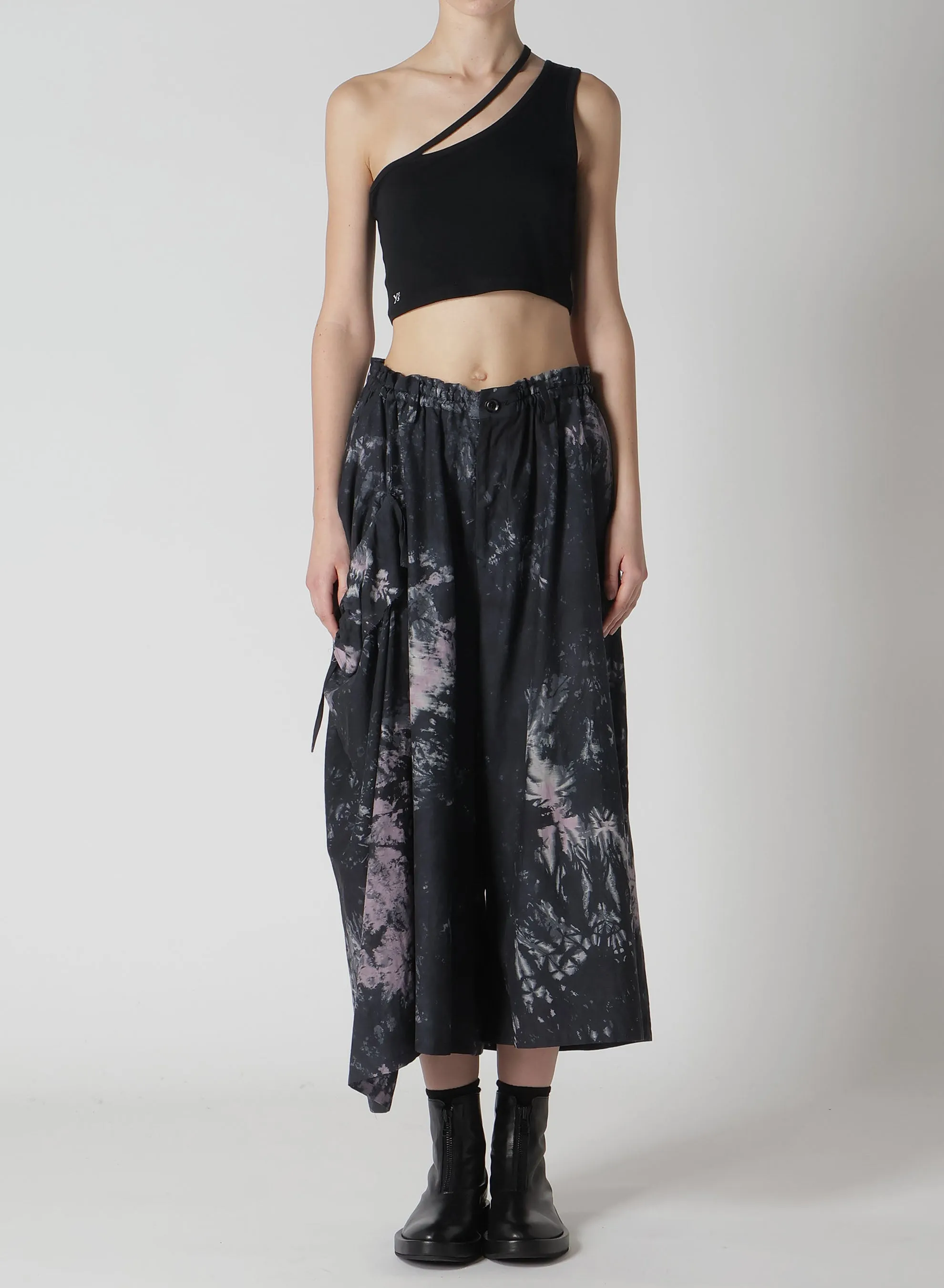 CU/C TWILL THRENE DYE RIGHT DRAPE PANTS