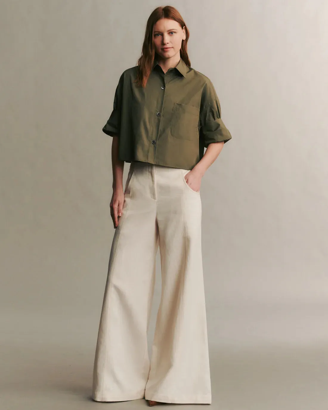 DEMIE PANT IN LINEN COTTON