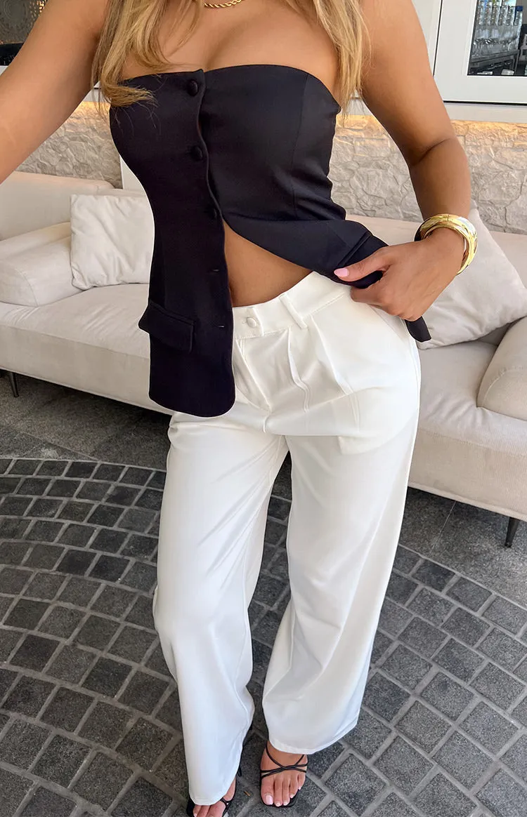 Dien White Tailored Pants