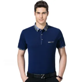 DIQIAO Summer Men's Short Sleeve Turn-collar Business Suit Polo Shirt Leisure Fashion Men's Jacket