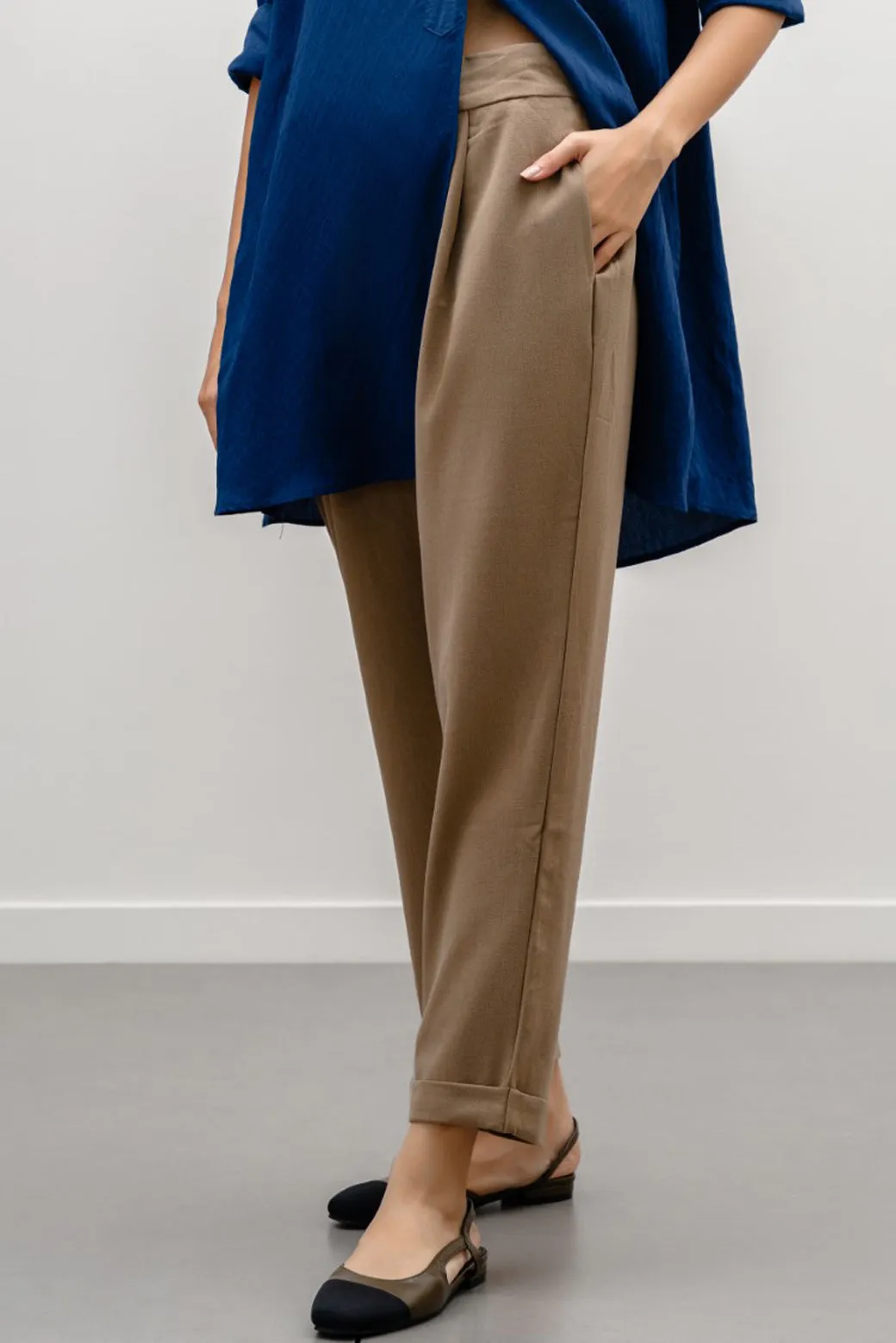 DRAWSTRING TAILORED PANTS