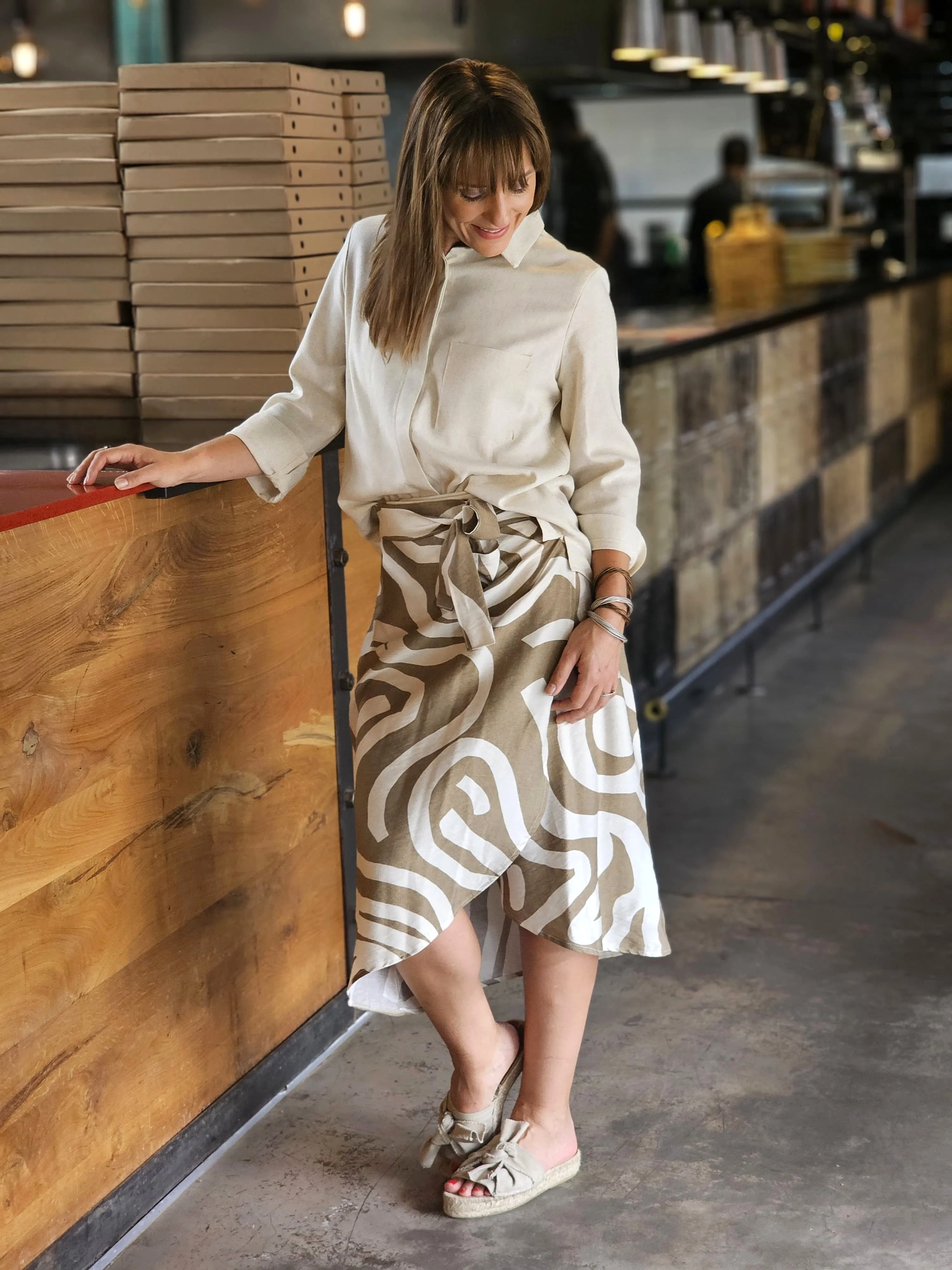 Elle Wrap Skirt Ethnic