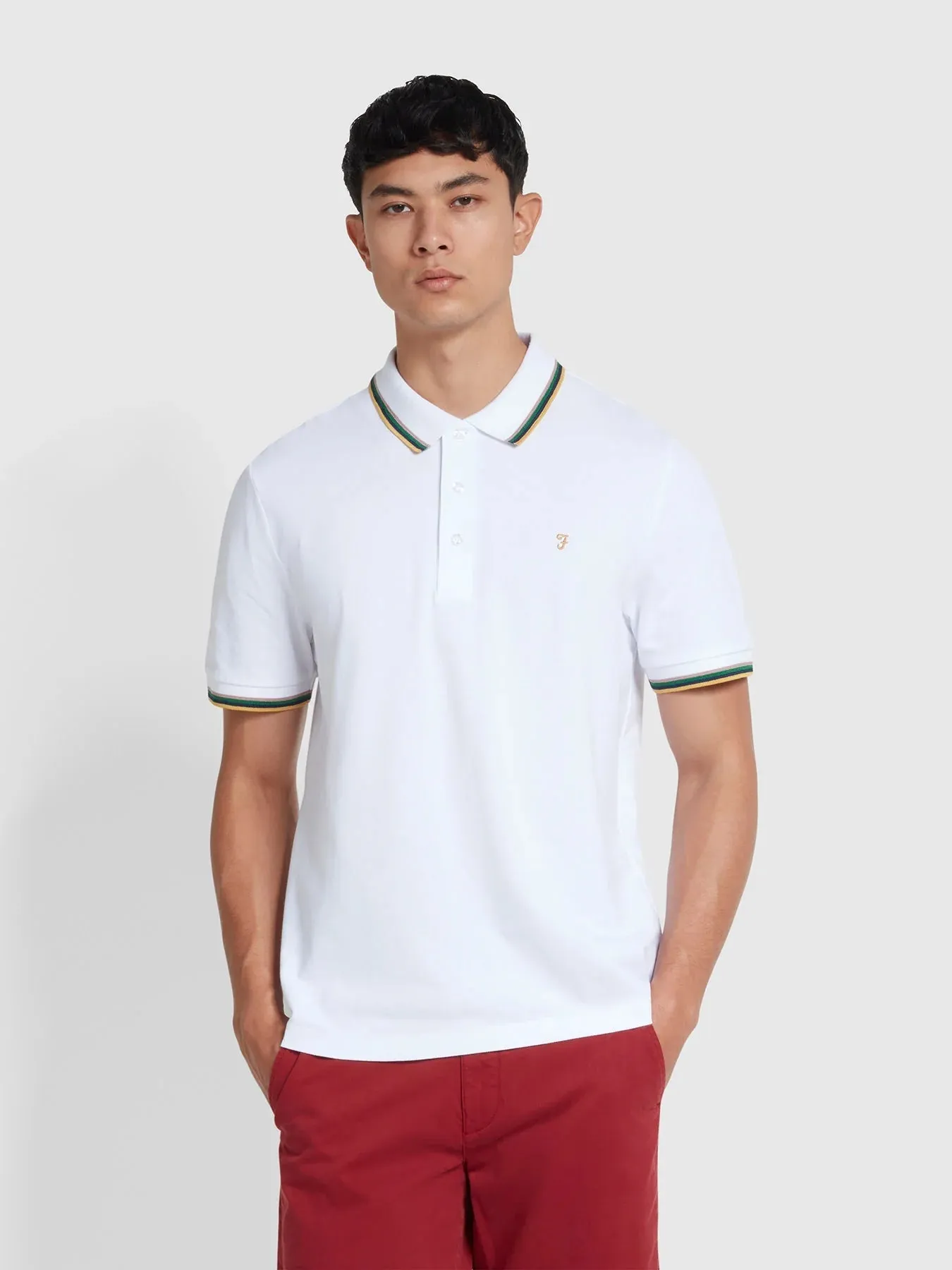 Farah Alvin Tipped Polo