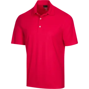 Greg Norman G7S22K470 British Red Protek ML75 Microlux Embossed Polo FINAL SALE