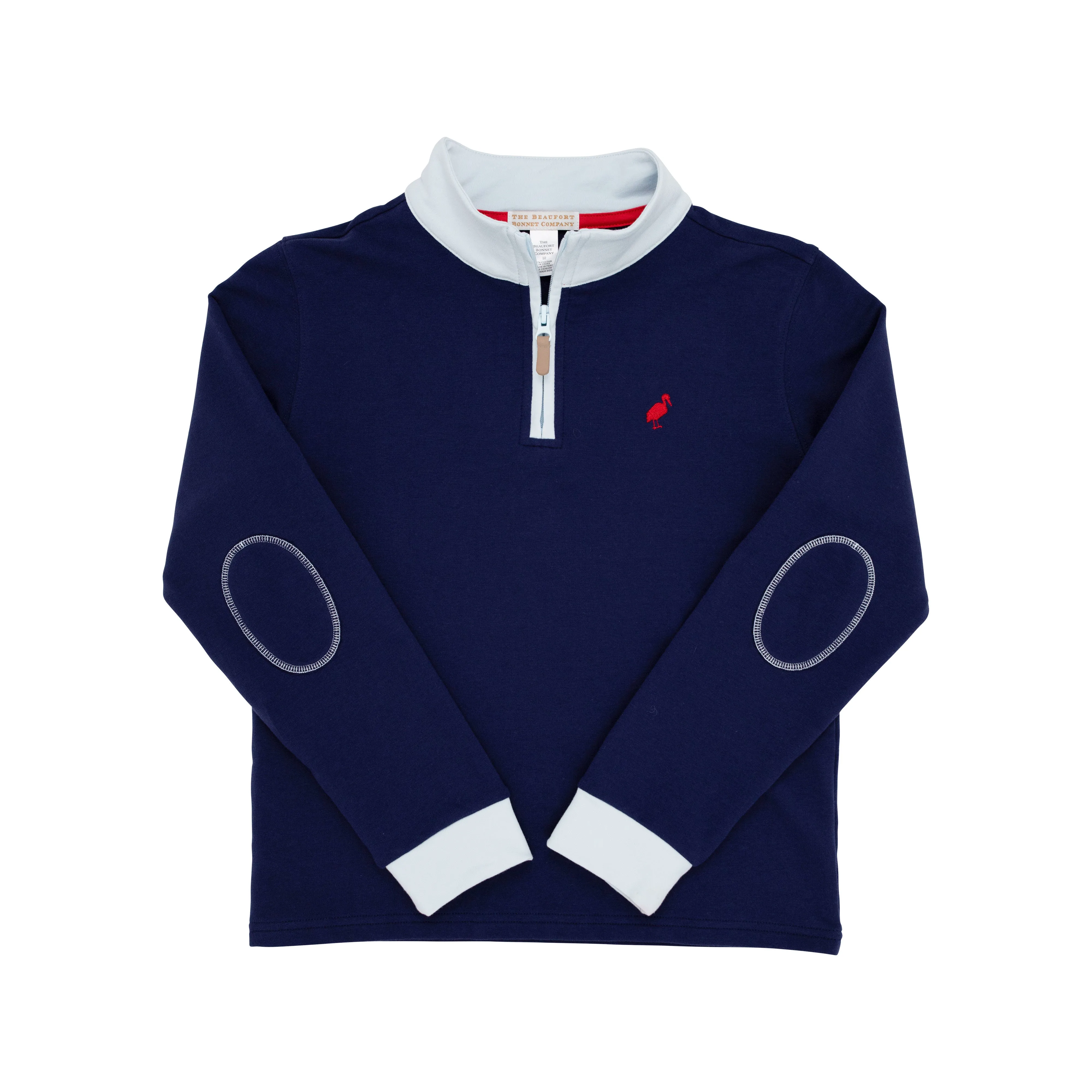 Hayword Half-Zip - Nantucket Navy with Buckhead Blue Trim & Richmond Red Stork