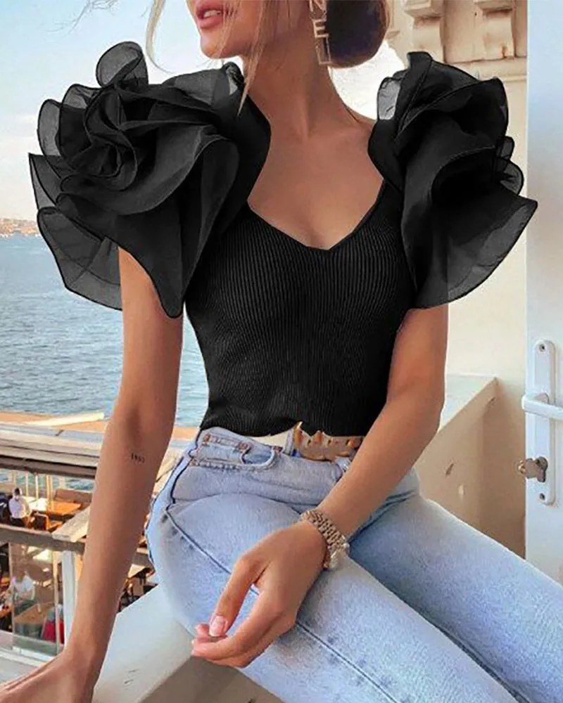 Julia Fashion - Women Elegant Fashion  Female Tops