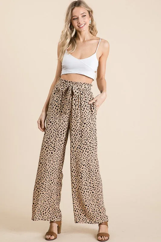 Leopard Paperbag Pants