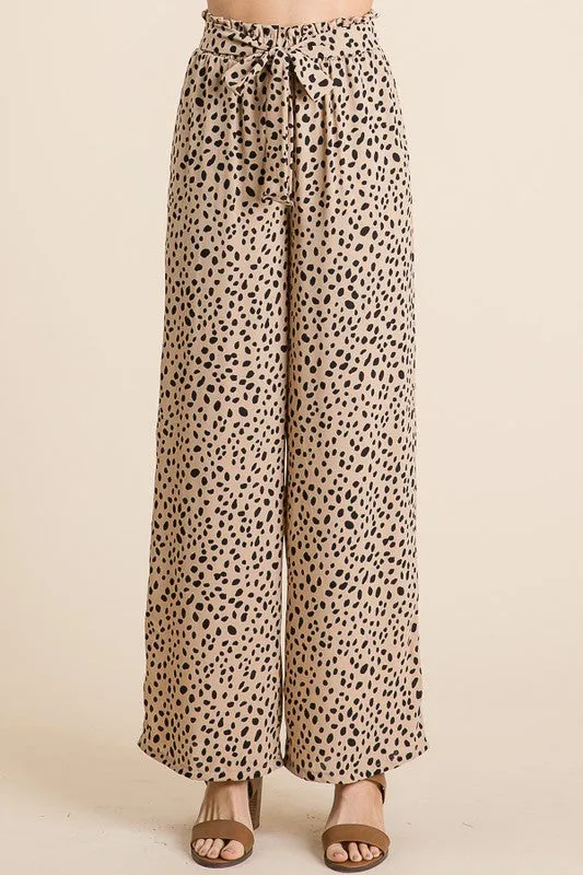 Leopard Paperbag Pants