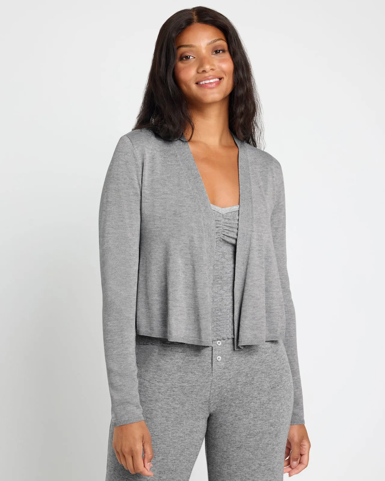 Loopknit LYR Open-Front Cardigan