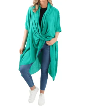 Made In Italy Oversized Wrap Tunic