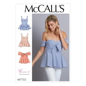 McCall's Pattern M7752 Misses' Tops