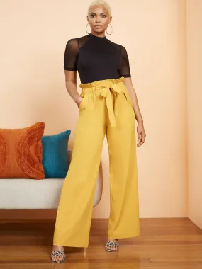 Patch Pocket Wide-Leg Pant