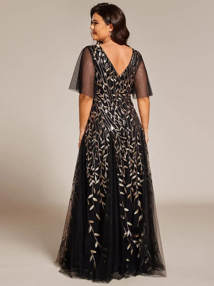 Plus Size Floor Length Formal Evening Gowns for Weddings