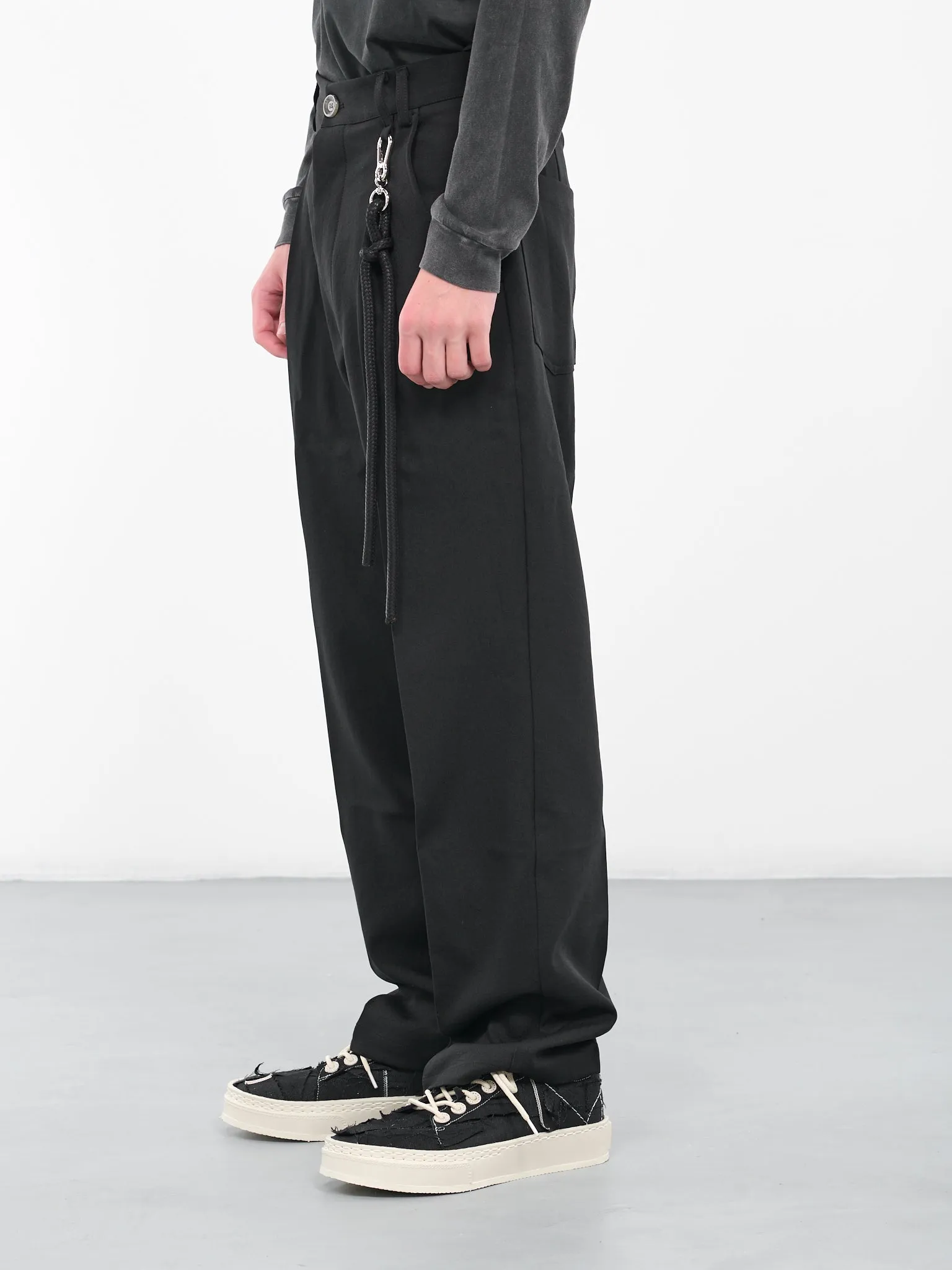 Rope Tailored Trousers (232-MPT084-BLACK)