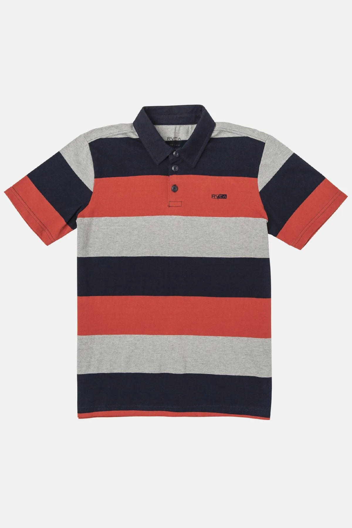 RVCA Cantera Stripe Boys Polo Shirt