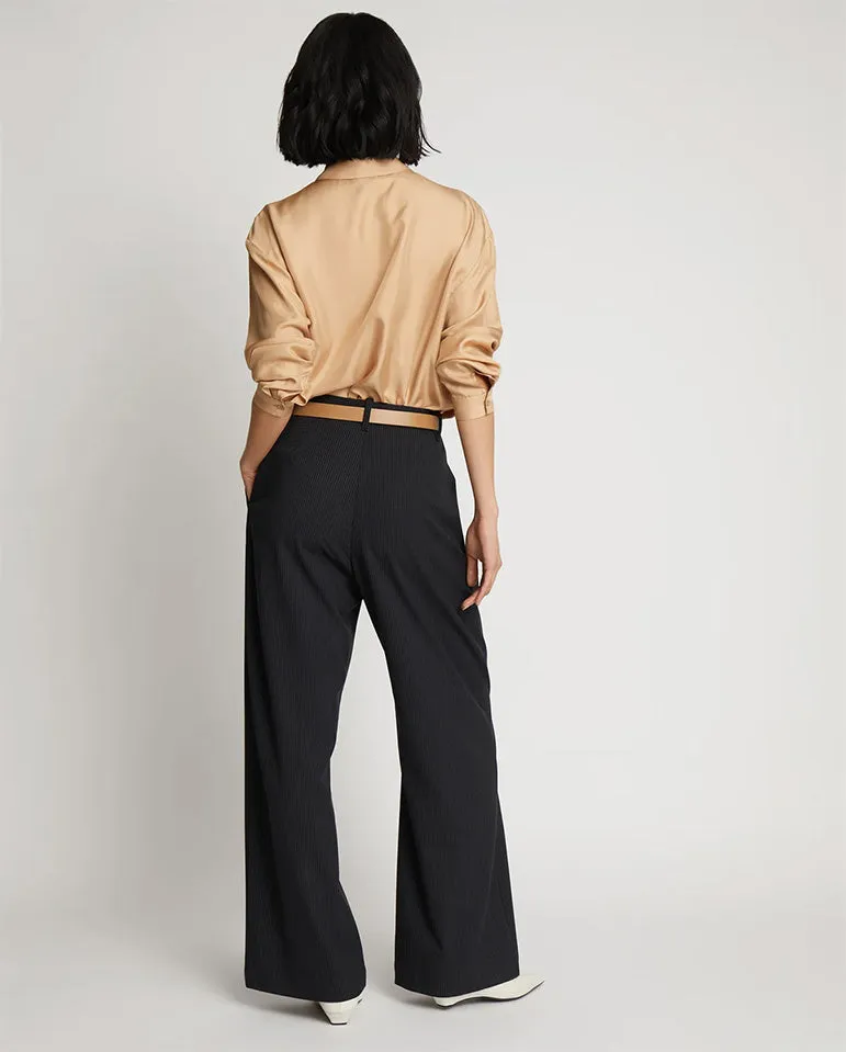 Stormy Tailored Trouser Black Pinstripe