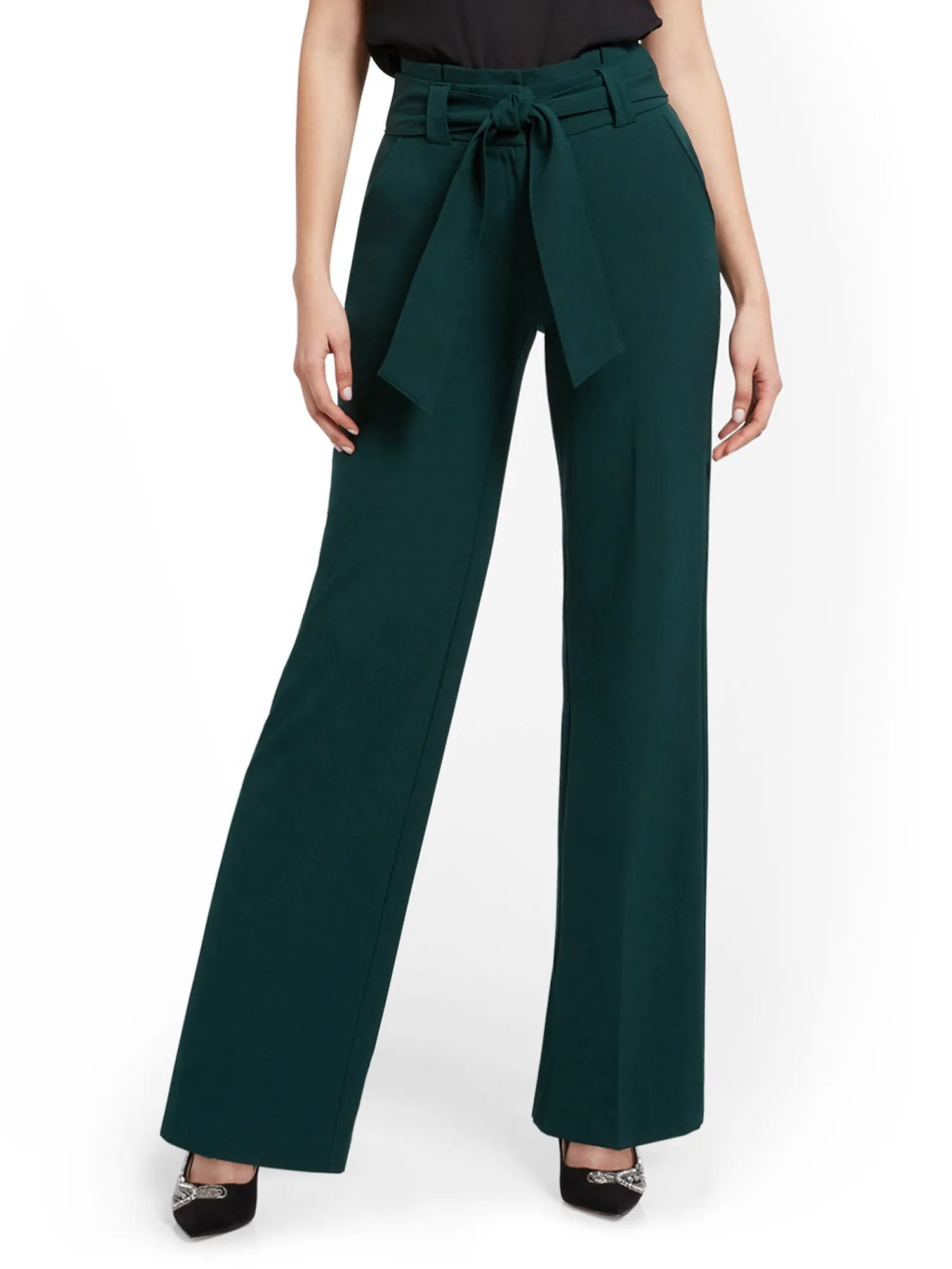 Tall Paperbag-Waist Wide-Leg Pant - 7th Avenue