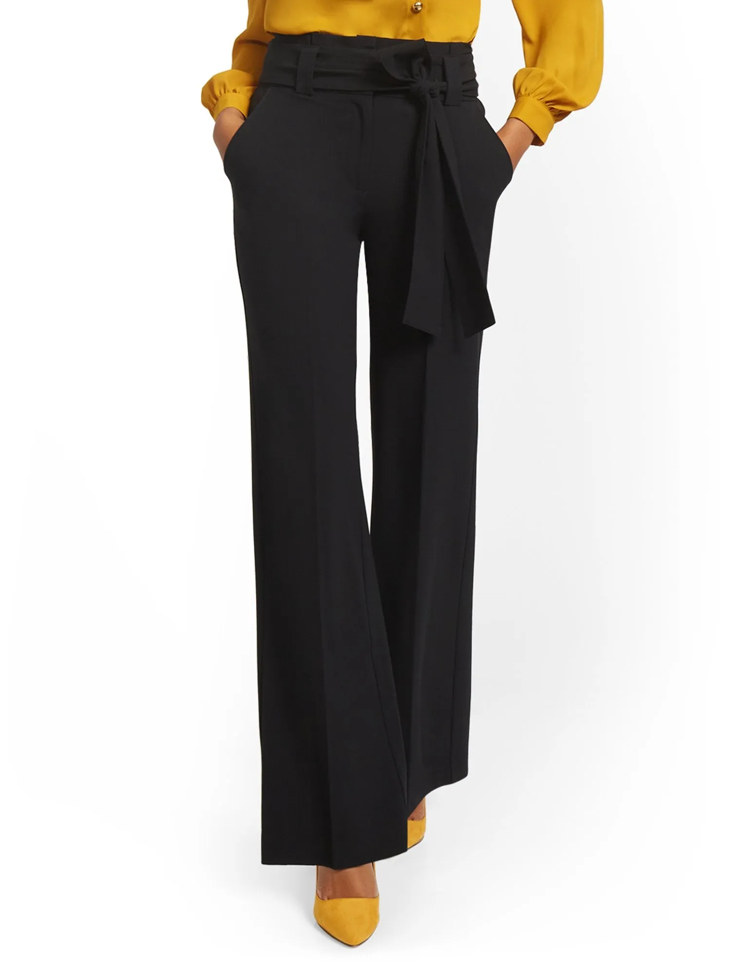 Tall Paperbag-Waist Wide-Leg Pant - 7th Avenue