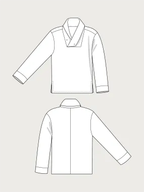 WRAP COLLAR SHIRT PATTERN