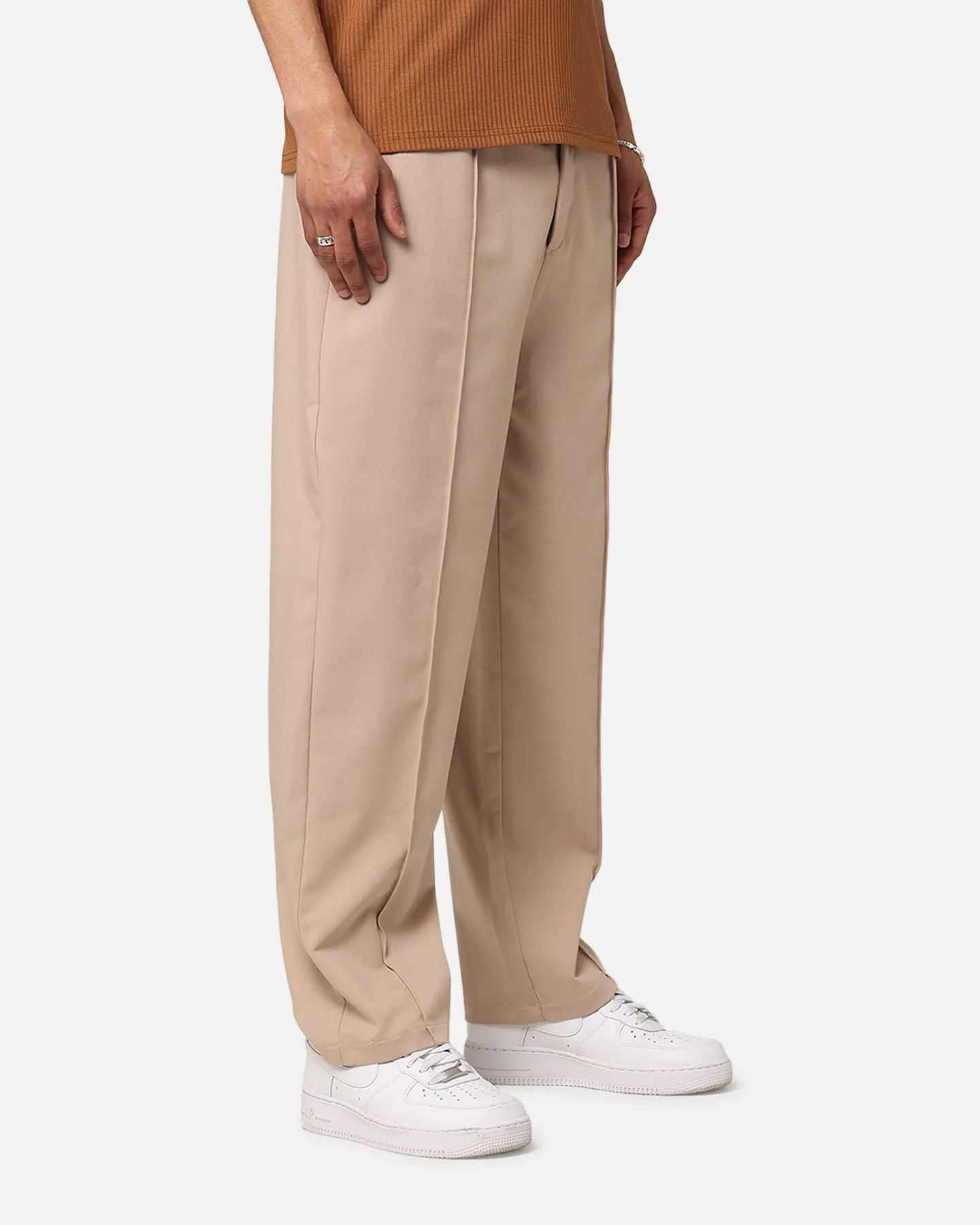 XXIII Creased Tailored Pants Tan